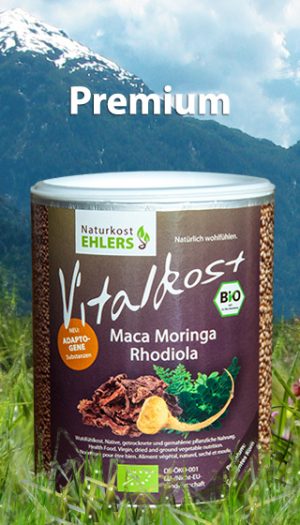 Vitalkost Amaranth und Quinoa, Gekeimtes Korn: Maca Moringa Rhodiola — 250 g