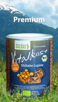 Vitalkost Amaranth und Quinoa, Gekeimtes Korn: Shiitake Lupine — 250 g