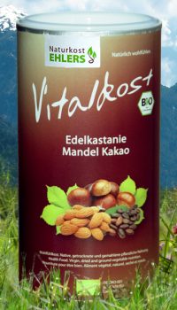 Vitalkost Amaranth und Quinoa: Edelkastanie Mandel Kakao — 375 g