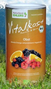 Vitalkost Amaranth und Quinoa: Obst (Aronia Orange Johannisbeere Hagebutte) — 375 g